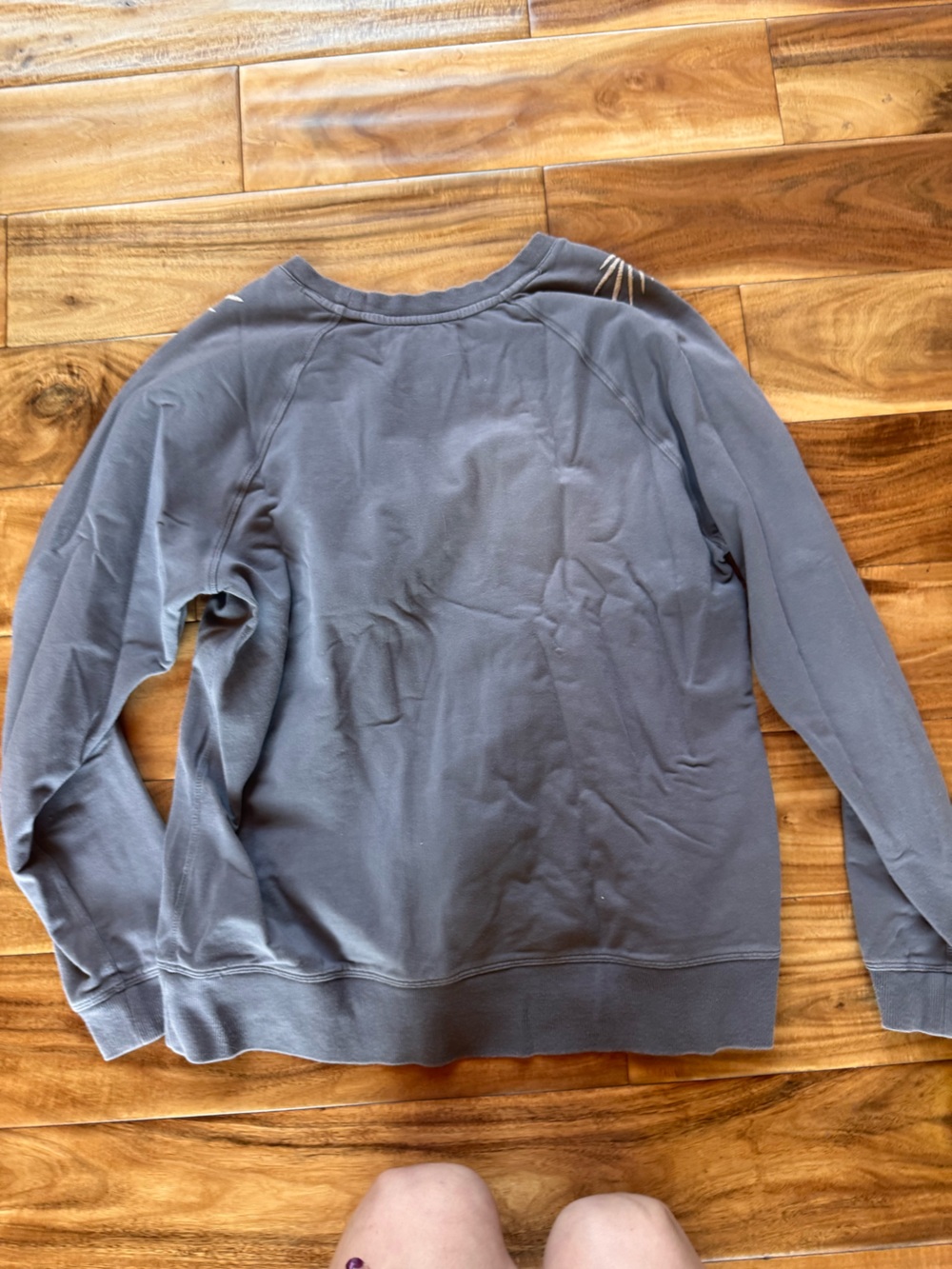 Johnny Was Blue Floral Embroidered Sweatshirt - Picture 10 of 10